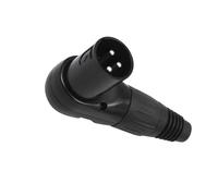 sodeber Adaptateur 3 Broches à Angle Droit, connecteur Femelle/mâle, Blindage élevé avec réglage de Plusieurs Positions pour Cordon de Microphone, Adaptateur Professionnel