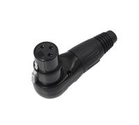 sodeber Adaptateur 3 Broches à Angle Droit, connecteur Femelle/mâle, Blindage élevé avec réglage de Plusieurs Positions pour Cordon de Microphone, Adaptateur Professionnel