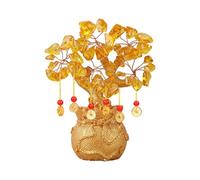 sodeber Arbre d'argent en Jaune pour Le Fengshui, Et Apporte De La Richesse Et De L'énergie Positive À n'importe Quel Espace De Bureau À Domicile