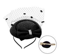 sodeber Belle pince à cheveux avec nœud décoratif, accessoire de coiffure, chapeau haut-de-forme, bandeau élégant pour fête décontractée