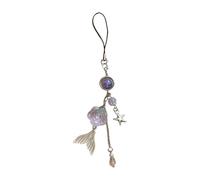 sodeber Breloque en forme de queue de sirène faite à la main en forme de poisson dans des couleurs assorties, M, Acrylique, Pas de gemme