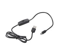 sodeber Câble D'alimentation Avec Interrupteurs Marche/arrêt USB Type C, Cordon De 5V 3A, Longueur 1m Ou 2m, Pour Smartphones Raspberry 4B