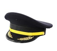 sodeber Chapeau à large bord pour adulte, uniforme de cosplay, aviation, équipages d'aviation, hommes, femmes, jeu de rôle, enterrement de vie de jeune fille