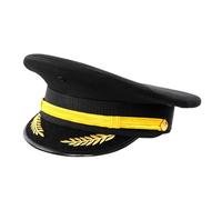 sodeber Chapeau à large bord pour adulte, uniforme de cosplay, aviation, équipages d'aviation, hommes, femmes, jeu de rôle, enterrement de vie de jeune fille