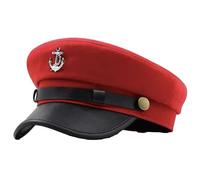 sodeber Chapeau bérets en Laine avec Cordon décoratif et Boutons, Chapeau Confortable, Couvre-Chef d ' extérieur élégant, Cordon décoratif