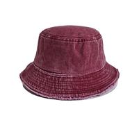 sodeber Chapeau bob décontracté pour femmes, adolescents, sports de plein air, pêcheur, Claret WR, M