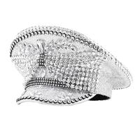 sodeber Chapeau de capitaine de mariée avec nœud pour femme, Noël, Halloween, bal de fin d'année, spectacles sur scène