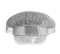 sodeber Chapeau de capitaine d'Halloween pour adulte avec paillettes pour femmes, Noël, bal masqué, fête, spectacle, officier