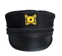 sodeber Chapeau de capitaine noir pour yacht militaire, bateaux, skippers, bateau, costume de marin bleu marine pour homme et femme