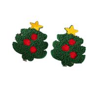sodeber Chapeau de Père Noël - Pince à cheveux - Accessoire de Noël avec cône de flocon de neige