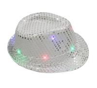 sodeber Chapeau Fedora étincelant Mardi Gras pour décorations de fête, fournitures pour enfants et adolescents