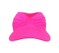 sodeber Chapeau haut-de-forme élastique plissé à large bord - Couleur unie - Pour adultes et adolescents - Doux pour la peau - Extérieur, B rose rouge HP, M