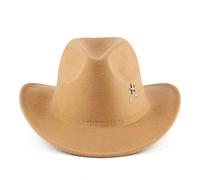 sodeber Chapeau rétro à large bord Western Cowboy Party Show Face Petit Noël pour Halloween Rassemblements H