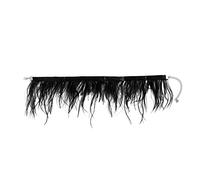 sodeber Collier ras du cou en plumes noires, chaîne de clavicule gothique, Punk, ras du cou, chaîne de cou d ' halloween, élégant ras du cou de la clavicule