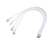 sodeber Convenient 4 Way USB Charger Cable Convenient Charger for Cellphones Tablets Gaming Devices Headsets Universal Charging Cable