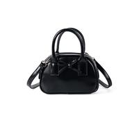 sodeber Creative Bows, sac à bandoulière esthétique, sac à main en cuir PU, sacs à bandoulière élégants, sacs à main décontractés pour tout le monde, Noir BK., Medium