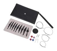 sodeber Ensemble D'aiguilles À Tricoter Circulaires Interchangeables, 3.0mm-6.0mm, avec Étui Et Épingles D'accessoires pour Femmes