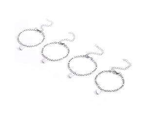 sodeber Ensemble De Bracelets De 3 / 4x, Ensemble Bijoux À Breloques | Trèfle Assortis, Cœur Magnétique