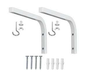 sodeber Ensemble De Supports Plafond en L pour Écran Projecteur en Acier Entretoise Murale Réglable pour La Maison Projection