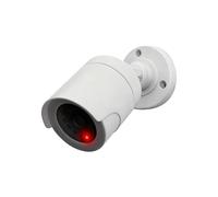 sodeber Fausse caméra Non Fonctionnelle, Simulation de lumière Rouge, Rotatif à 180 degrés, Outil de prévention du cambriolage en Plastique léger, caméra Non antivol