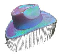 sodeber Fedora Chapeau haut de forme western pour adolescente et fille Accessoire de jazz pour enterrement de vie de jeune fille