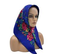 sodeber Foulard Russe À Fleur À La Mode, Couvre-Chef Respirant pour Femmes, Bandana Confortable De Styles Ruraux