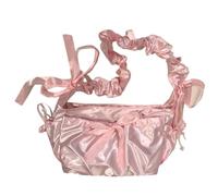 sodeber Grand sac à bandoulière élégant sur le thème du ballet en nylon avec détails froncés pour la mode, Rose Pk, Medium