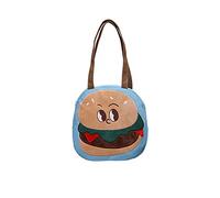 sodeber Hamburger Sac à bandoulière simple pour femme Couleur unie Sacs à main et sacs à main pour femmes, Bleu No Feet Bl-1, Medium