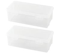 sodeber High Capacity Pencil Case Water Resistant Clear Pen Storage Box Hard Pen Art Marker Organiser Colored Case for Children