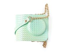 sodeber Housse de protection en cuir synthétique pour appareil photo Mini12 Instants avec sangles amovibles, Vert