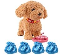 sodeber Jouet de Simulation réaliste pour Chien, Peluche électrique Qui Marche, aboie et Parle pour, expérience Interactive, Jouet Vocal