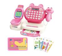 sodeber Kids Role Play Cashier Machine Toy with Digital Calculator Early Learning Tool for Counting Skills Design Pretend Play Cash Register