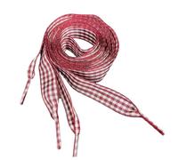 sodeber Lacets en polyester à carreaux colorés Cordon de chaussure confortable haute résistance pour baskets de course Botte Chaussures décontractées Cordon de chaussure à carreaux