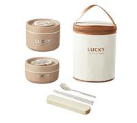 sodeber Lunch Box Leakproof Food 316Stainless Steel Meal Prepping Food Storage Suitable for School and Office Insulated Lunch Box Set