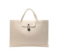 sodeber Mallette pour ordinateur portable, sac en cuir, sac d'affaires, étui de transport pour homme et femme, Beige Small Bg-s, Medium
