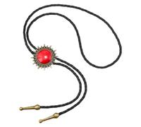 sodeber Metal Bolo Tie for Male Carnivals Necktie Gemstones Pendant Bolo Tie for Shirt Sweater Decorative Adult Birthdays Gift Western Necklaces for Women Western Necklace for Men
