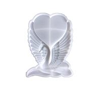 sodeber Moule Époxy en Silicone Ailes De Cygne avec De Base pour Moulage De Résine, Artisanat, Bricolage, Cadre Photo d'art, Bureau