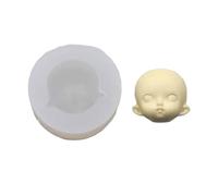 sodeber Moules en Silicone pour Visage Humain, pour Gâteau, Fondant, Biscuit, Sucre, Chocolat, Dessert, Poupée en Argile, Moule De Fabrication