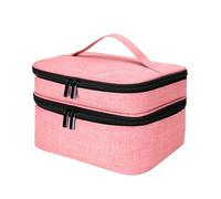 sodeber NailPolish Boîte de rangement double couche pour vernis à ongles, Rose Pk, M, Western