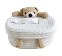 sodeber Organisateurs De Mouchoirs en Coton Élégants, Conteneur De Table Efficace, Parfait pour Les Dortoirs avec Un Joli Ours Ou des Lapins