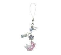 sodeber Pendentif coloré en forme d'étoile de poisson avec perles pour téléphone fait à la main en acrylique robuste accessoire de mode pour un look tendance, M, Acrylique, Pas de gemme