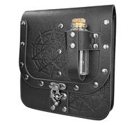 sodeber Pochettes de ceinture médiévales avec bouteille de potion en liège, pochettes de taille en cuir, accessoires de costumes médiévaux pour Halloween Cosplay, sur le thème des pirates
