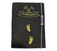 sodeber Porte-documents de maternité en feutre avec fente pour carte d'assurance et certificat d'hôpital allemand