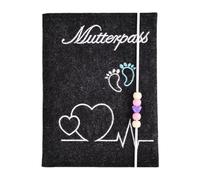 sodeber Porte-documents de maternité en feutre avec fente pour carte d'assurance et certificat d'hôpital allemand