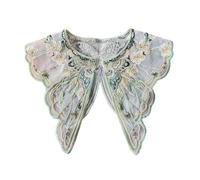 sodeber Robe détachable faux col perles glands Yunjian châle écharpe chinois brodé papillon fleur Capelet Yunjian Art collier