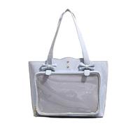sodeber Sac à bandoulière de grande capacité mettant en valeur la culture d'anime japonais, sac à main décontracté sous les aisselles pour campus shopping, Bleu Bl, Medium