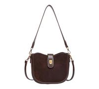 sodeber Sac à bandoulière en cuir PU pour femme - Style rétro - Pour les aisselles, Ébène Bn, Medium
