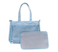 sodeber Sac à bandoulière japonais pour femme en toile pour adolescente et étudiant - Joli sac à main transparent, Reliure en tissu maille bleu clair B Lb-2, Medium
