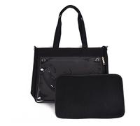 sodeber Sac à bandoulière japonais pour femme en toile pour adolescente et étudiant - Joli sac à main transparent, Reliure en maille noire B Bk-2, Medium