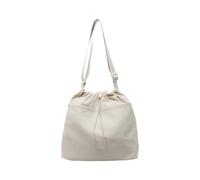 sodeber Sac à bandoulière pratique avec cordon de serrage pour femme, grande capacité, en nylon léger, Beige Bg, Medium